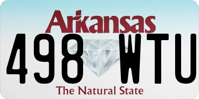 AR license plate 498WTU