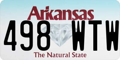 AR license plate 498WTW