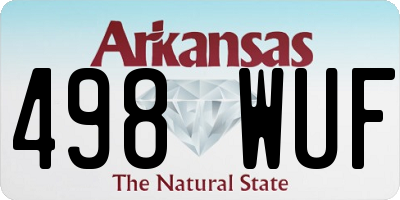 AR license plate 498WUF
