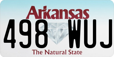 AR license plate 498WUJ