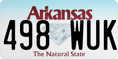 AR license plate 498WUK