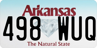 AR license plate 498WUQ