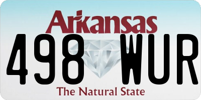 AR license plate 498WUR