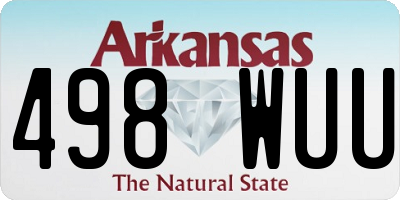 AR license plate 498WUU