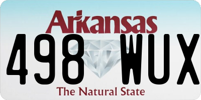 AR license plate 498WUX