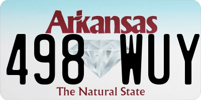 AR license plate 498WUY