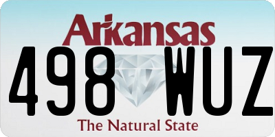 AR license plate 498WUZ