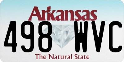 AR license plate 498WVC