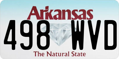 AR license plate 498WVD