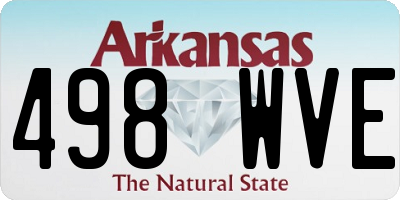 AR license plate 498WVE