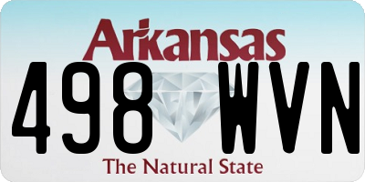 AR license plate 498WVN