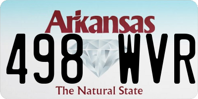 AR license plate 498WVR
