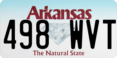 AR license plate 498WVT
