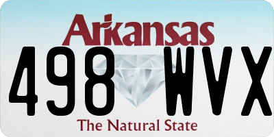 AR license plate 498WVX