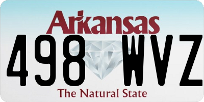 AR license plate 498WVZ