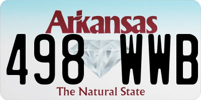 AR license plate 498WWB