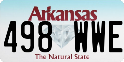 AR license plate 498WWE