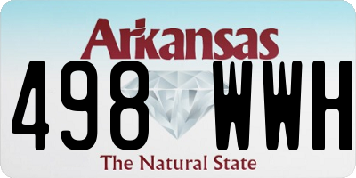 AR license plate 498WWH