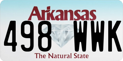 AR license plate 498WWK