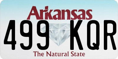 AR license plate 499KQR