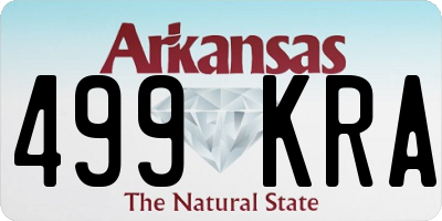 AR license plate 499KRA