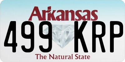 AR license plate 499KRP