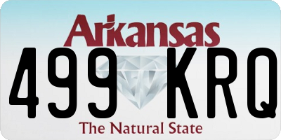 AR license plate 499KRQ