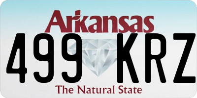AR license plate 499KRZ