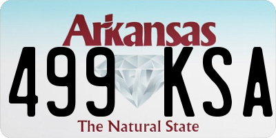 AR license plate 499KSA