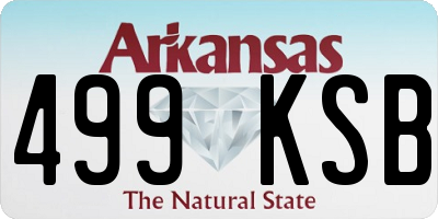 AR license plate 499KSB