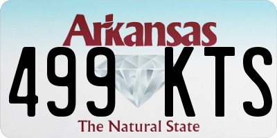 AR license plate 499KTS