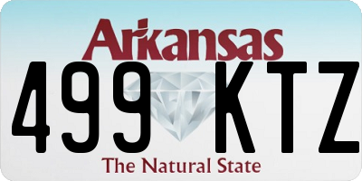 AR license plate 499KTZ