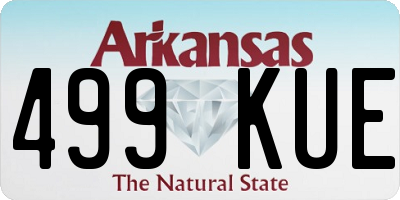 AR license plate 499KUE