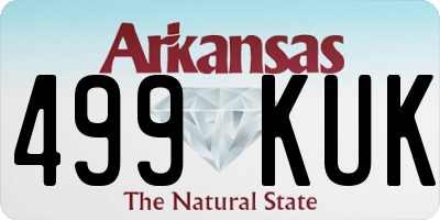 AR license plate 499KUK
