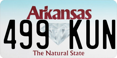 AR license plate 499KUN