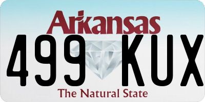 AR license plate 499KUX