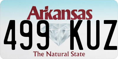 AR license plate 499KUZ