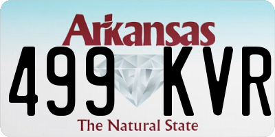 AR license plate 499KVR