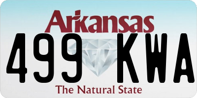 AR license plate 499KWA