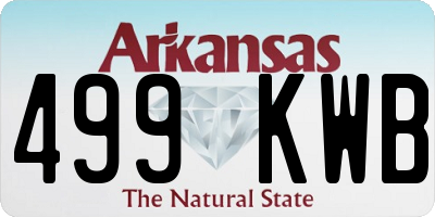 AR license plate 499KWB