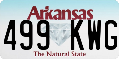 AR license plate 499KWG