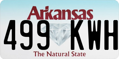 AR license plate 499KWH