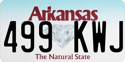 AR license plate 499KWJ