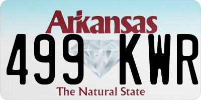 AR license plate 499KWR