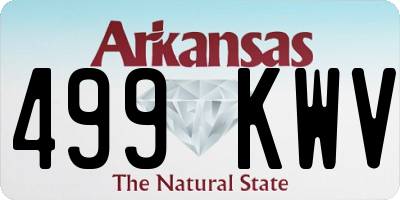 AR license plate 499KWV