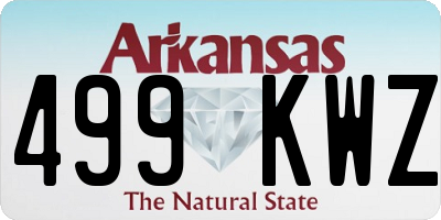 AR license plate 499KWZ