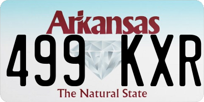 AR license plate 499KXR