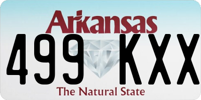 AR license plate 499KXX