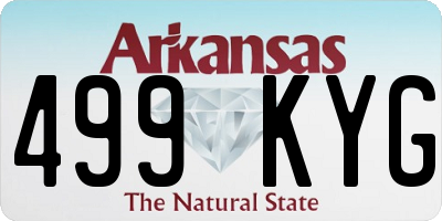 AR license plate 499KYG