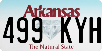 AR license plate 499KYH